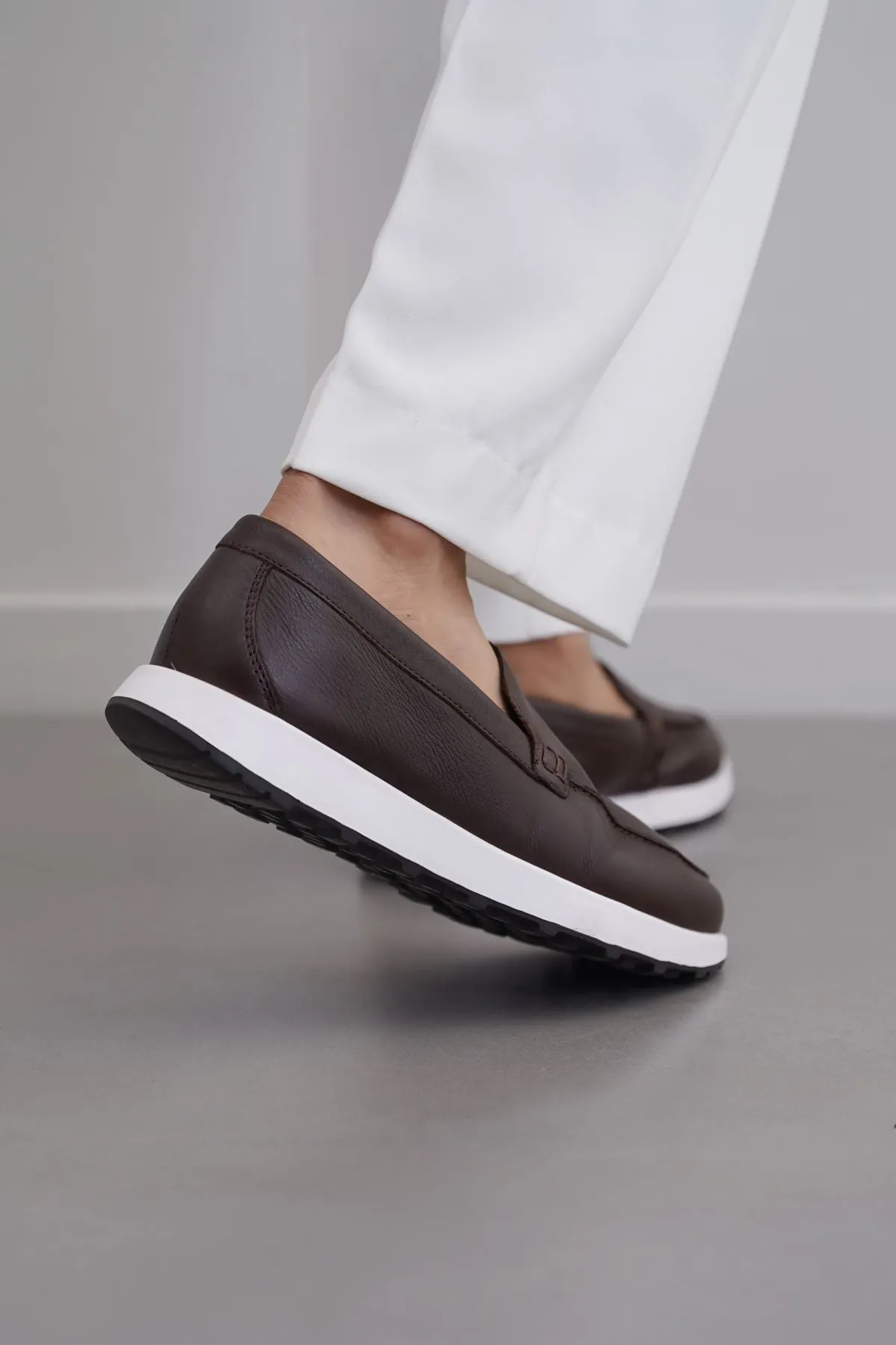 AIR LEATHER LOAFERS seniors' comfort