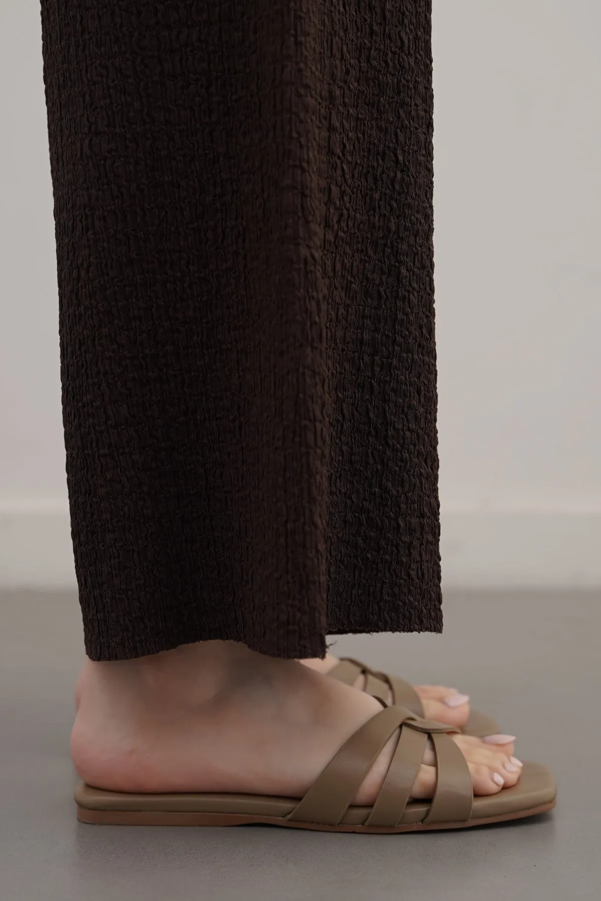 Removable Footbed Purple MINIMAL STRAPPY SLIDES