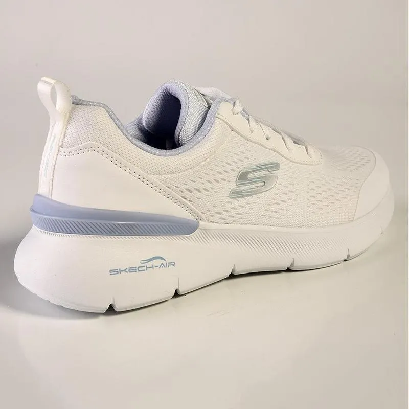 Skechers Skech-Air Dynamight 2.0 Sneaker - White Light Blue Ultra Cloud Foam Quick Slip
