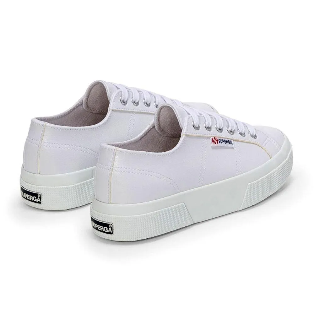 Superga Vegan Leather 2740 Platform Sneaker - White Adaptive Flex Technology