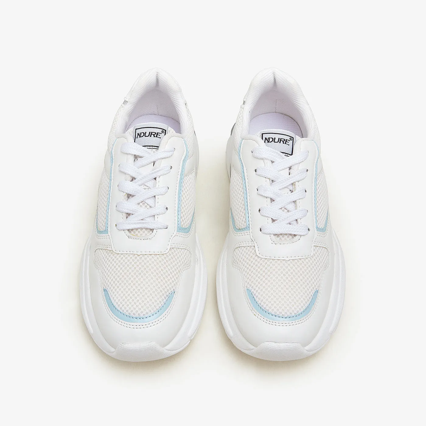 Women's Chunky Mesh Sneakers Luxurious Feel Stabilizing Plate