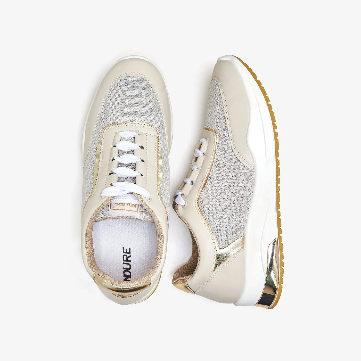 Women's Mesh Walking Shoes Reinforced Lace Holes