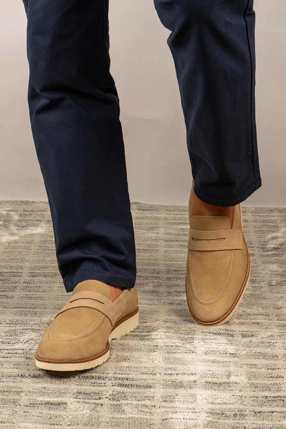 Mason Suede Sand Youth Edge Retro Touch