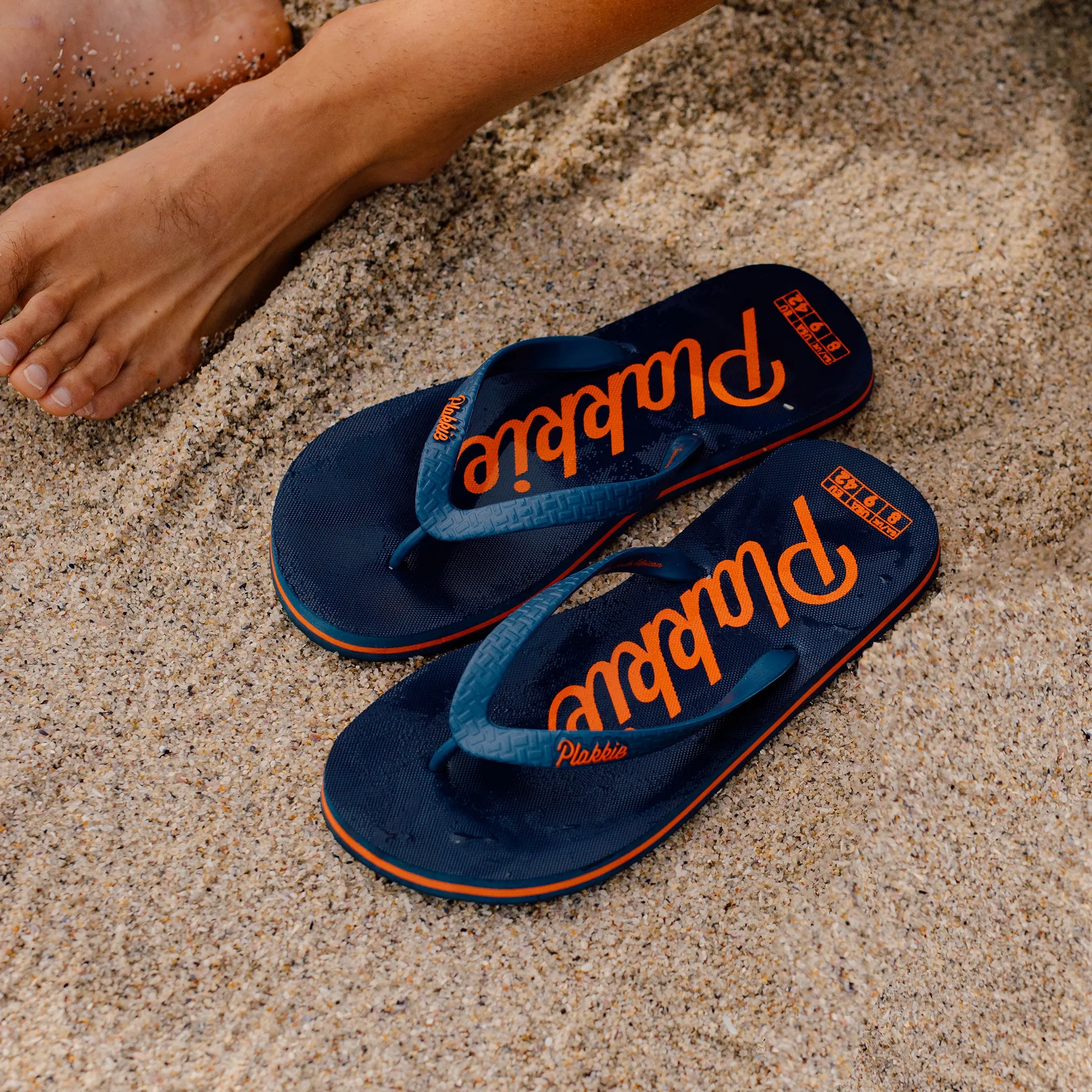 Plakkie Gonubie (Blue and Orange) Durable Shell Windy Weather sweat-wicking