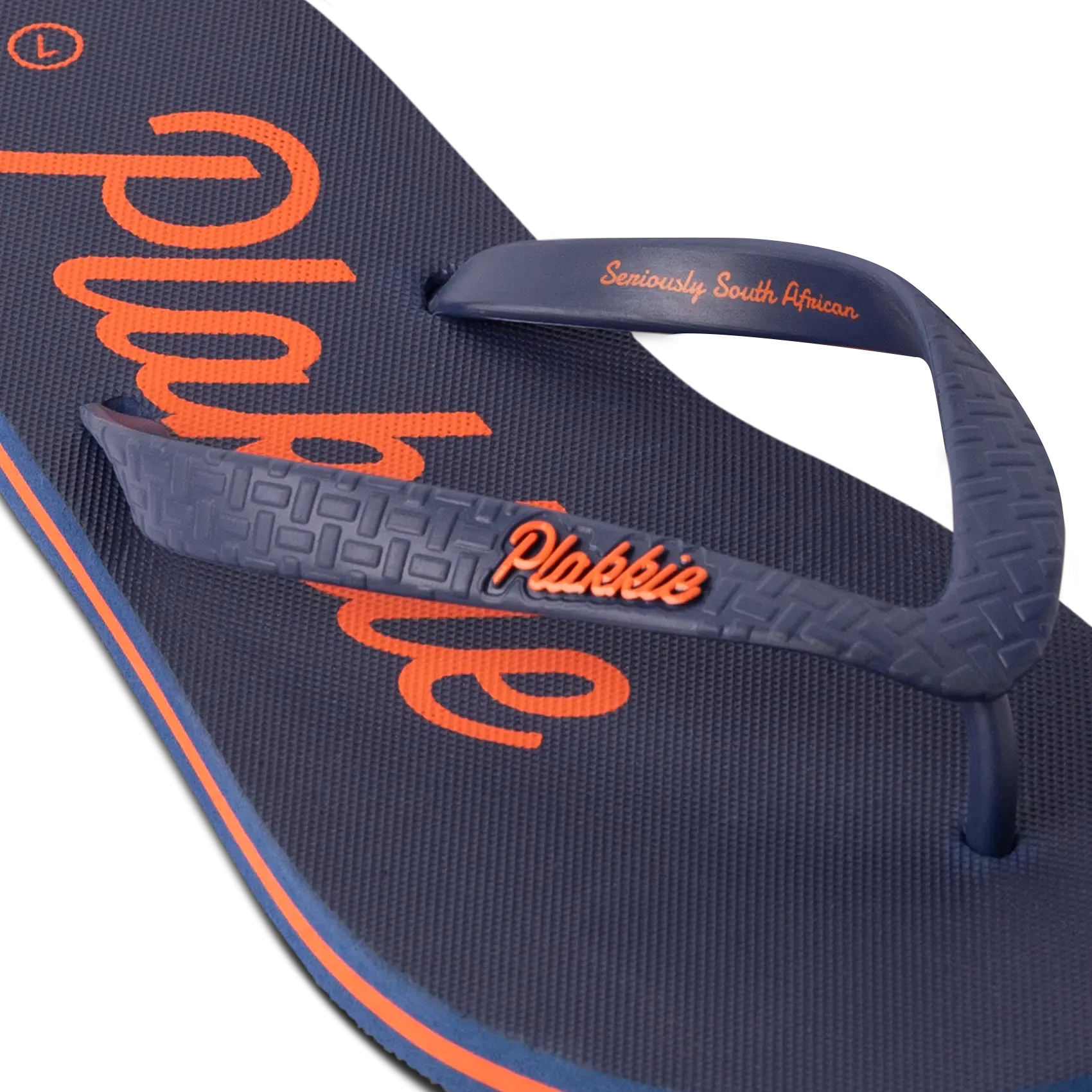 Rugged Design Plakkie Gonubie (Blue and Orange)