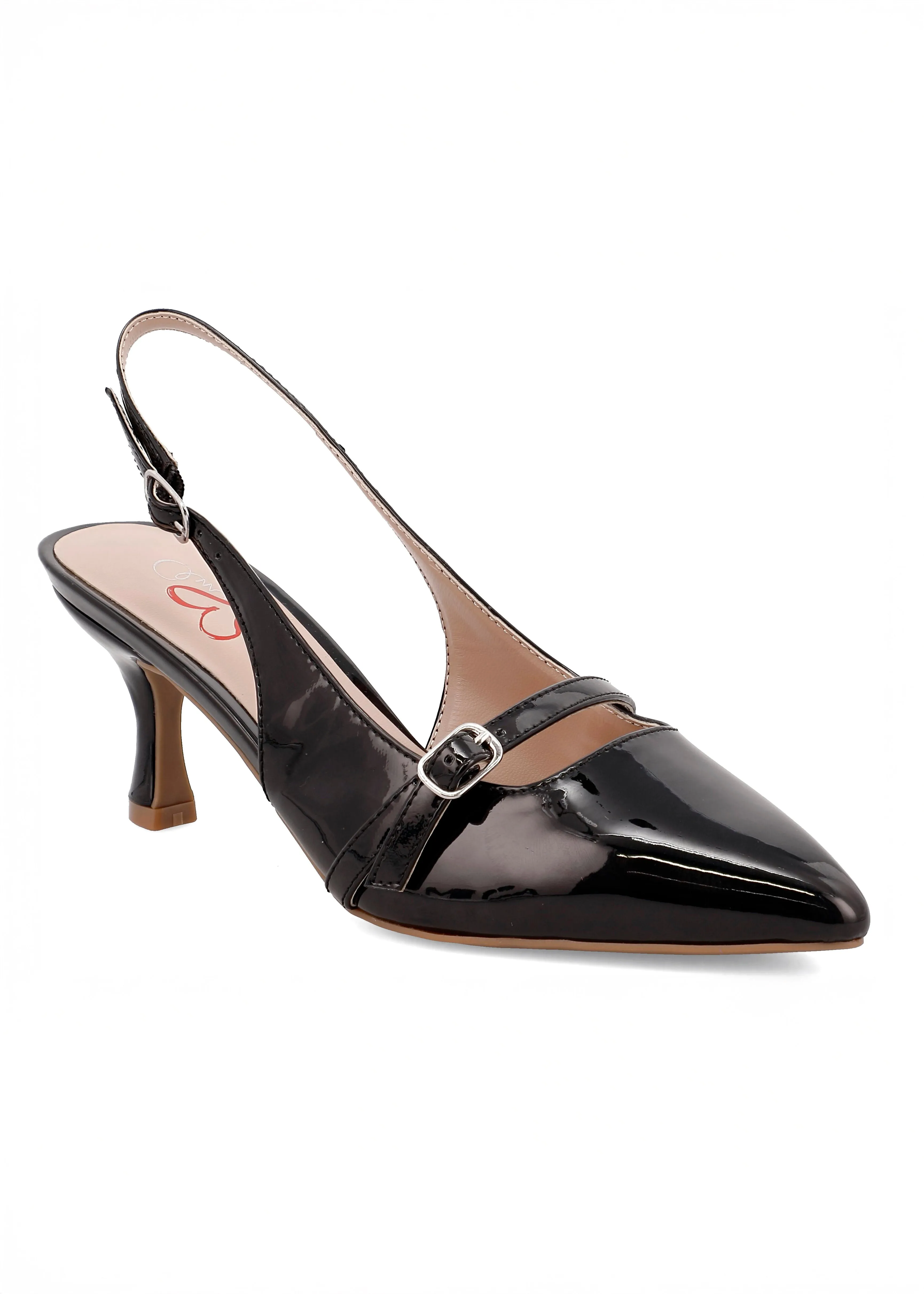 Recycled Fabric Construction Sauraa Heels - Black