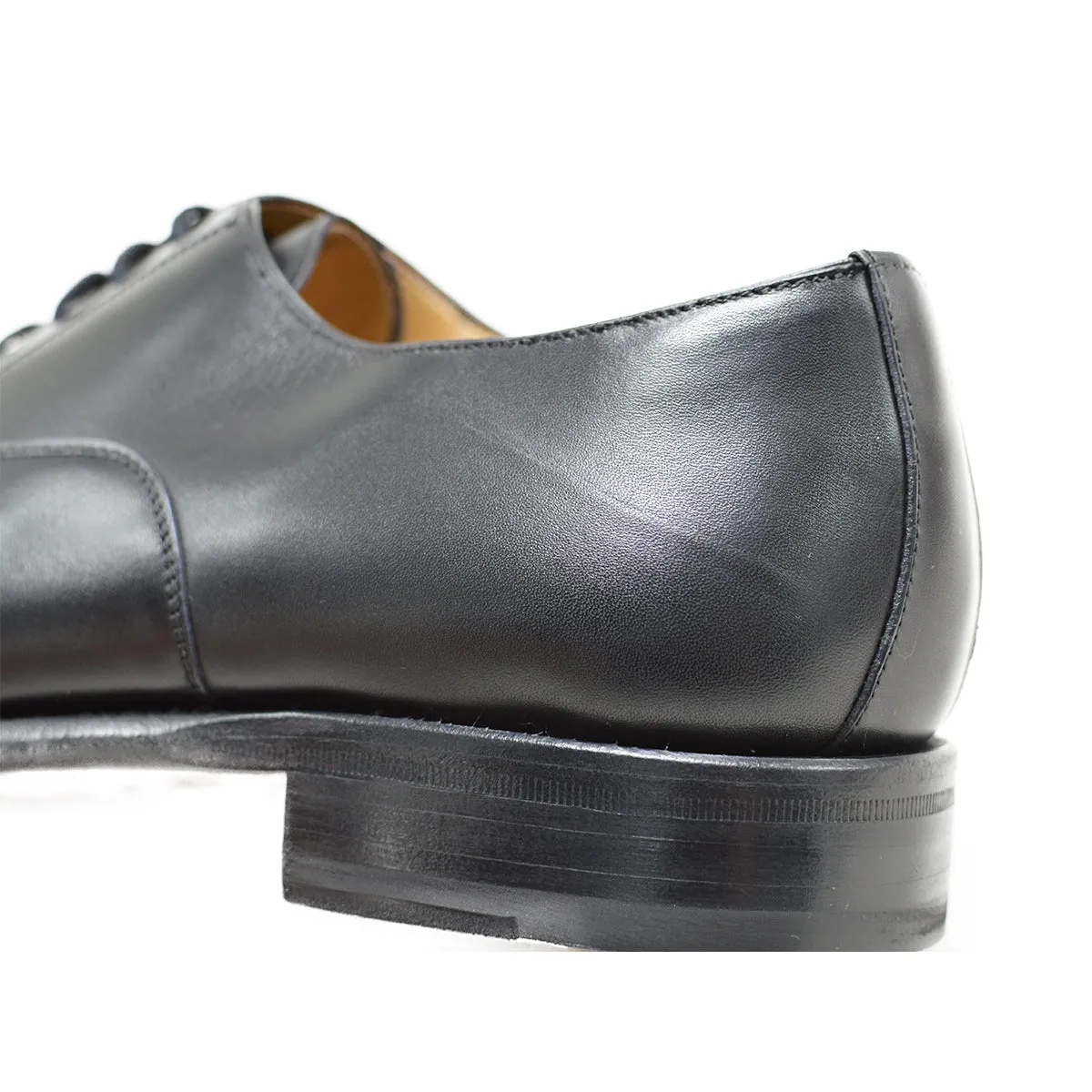 FACTORY SECOND Berwick 1707 Straight Cap Oxford (5217) - Black Boxcalf Lifestyle Choice Durable Make Urban Executive