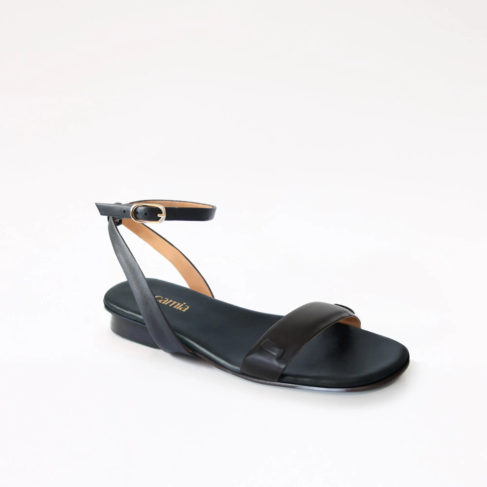 Black Flat Swap Sandal pumps Non Marking Tread