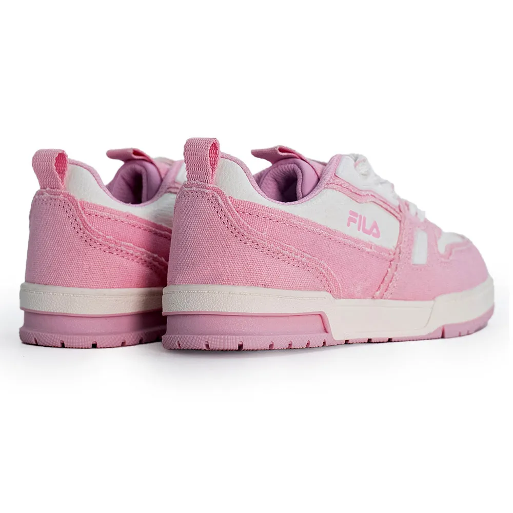 FILA Chess Kids Sneaker - White/Pink/ Sneaker Cleaning Kit