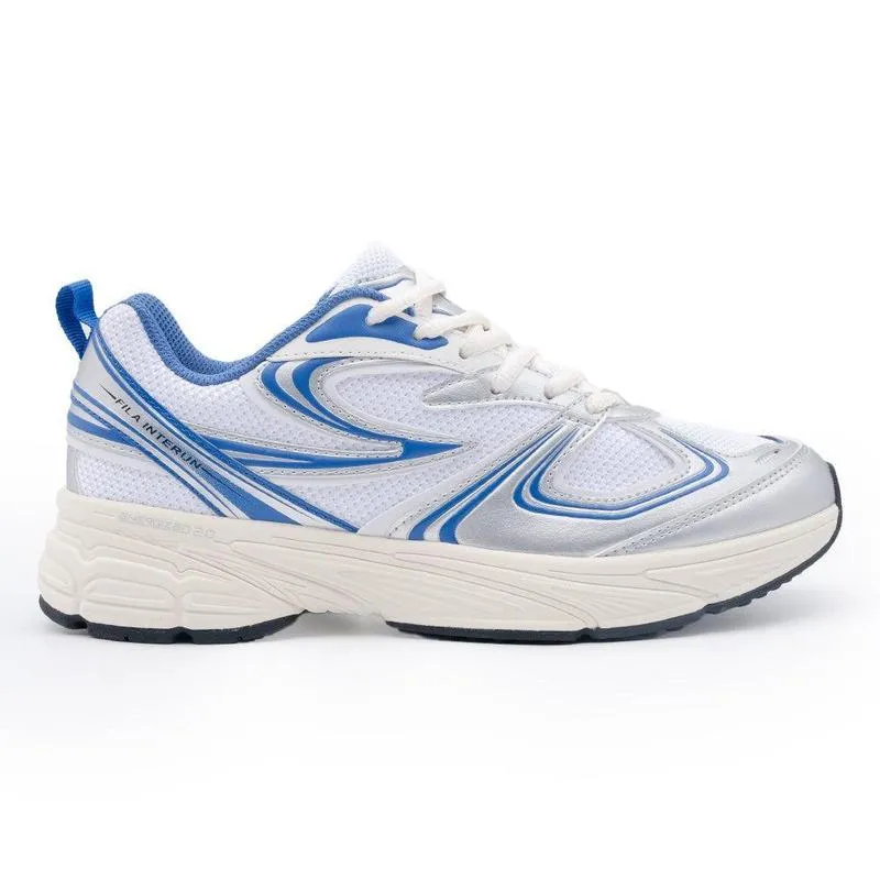 FILA Interun  Sneaker - Blue / White Essential Look Adaptive Lacing