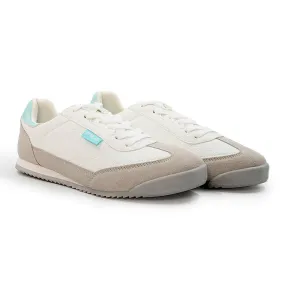Comfortable Forefoot Weekend Walk FILA Layla Sneaker - White/Mint