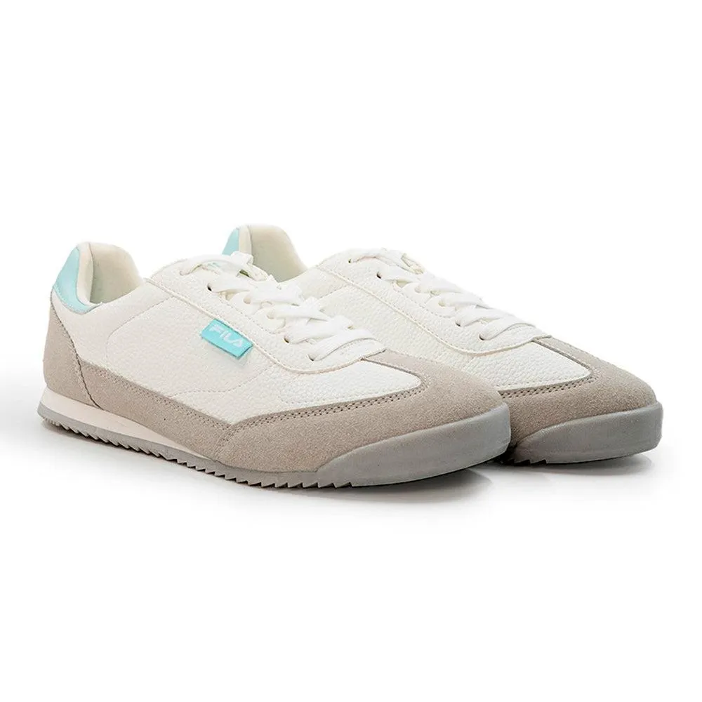 Comfortable Forefoot Weekend Walk FILA Layla Sneaker - White/Mint