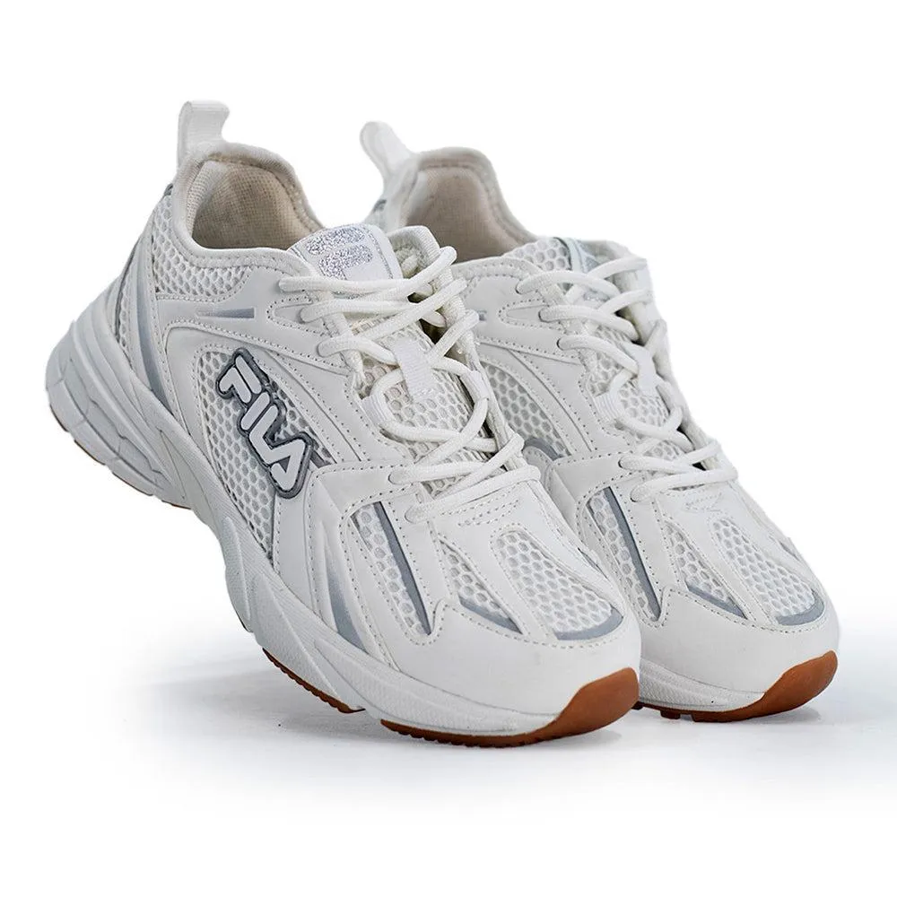 FILA Stevie Lace Sneaker - White/Silver waterproof membrane