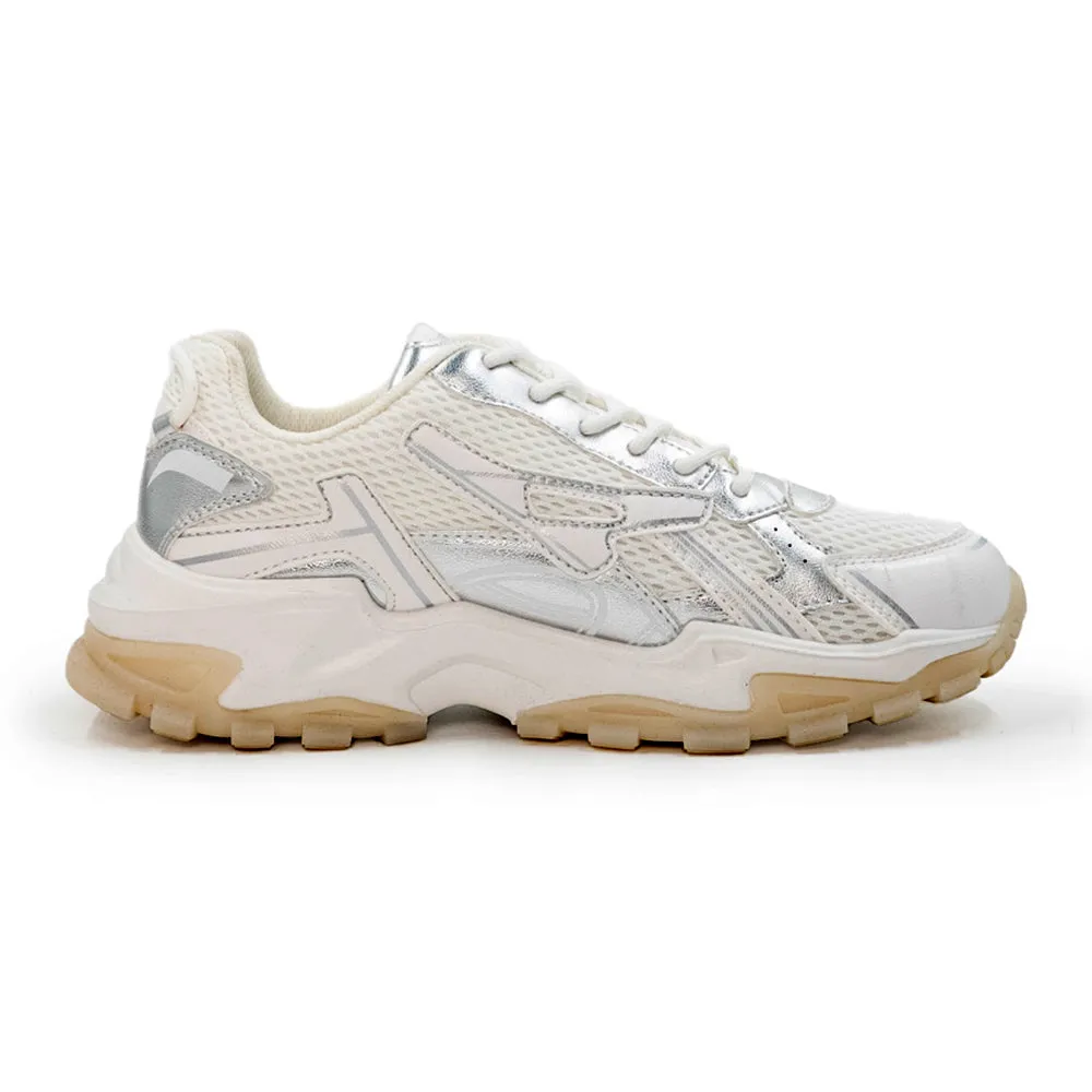 FILA Zia Lace Sneaker - White/Silver Chill Walk ZipUp