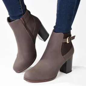 Madison Johnda Ankle Gusset Boot - Chocolate Adjustable lacing Surfer