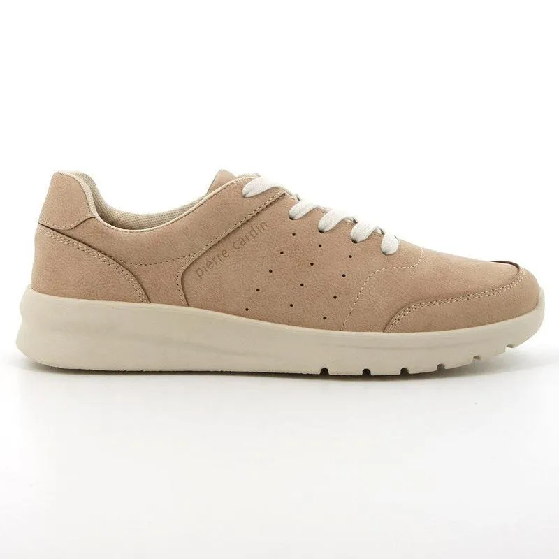Perforated Ventilation System Pierre Cardin Nicolette 1 Ladies Casual Sneaker - Beige