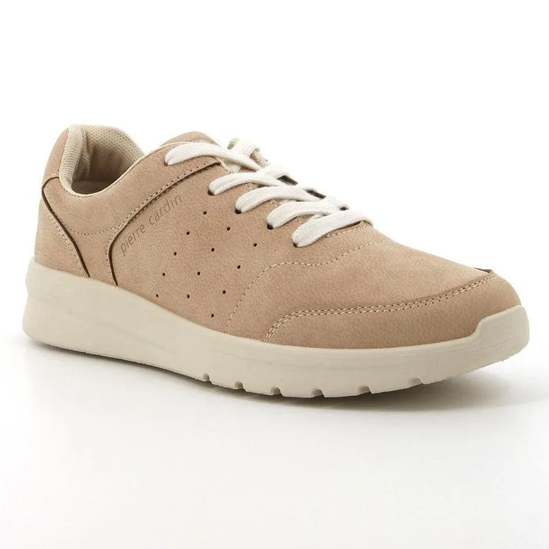 Simple Wear Vulcanized Construction Pierre Cardin Nicolette 1 Ladies Casual Sneaker - Beige