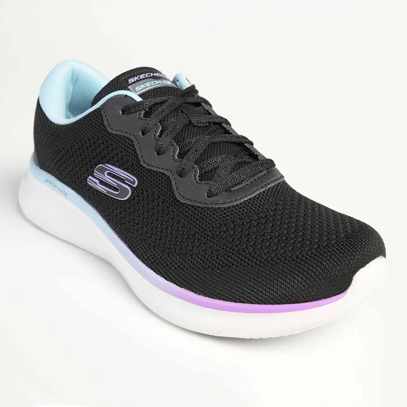 Skechers Skech-Lite Pro Lace Up Sneaker - Black understated look