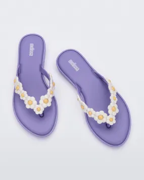 Orthopedic Rocker Sole Odor Resistant Materials Flip Flop Spring - Lilac/White