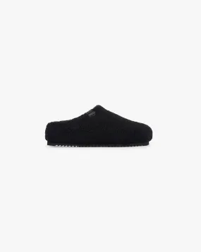 Perfect Fit Fluffy Mule - Black