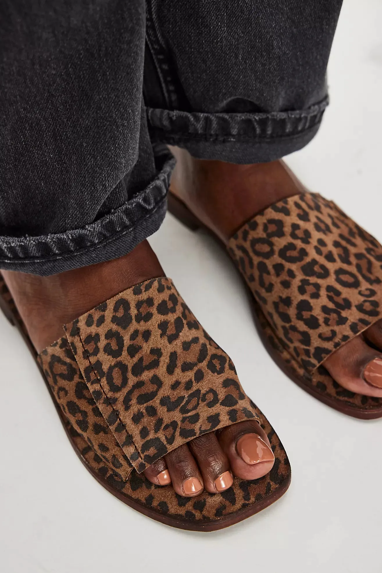 Free People Verona Slide Sandal - Leopard inviting interesting