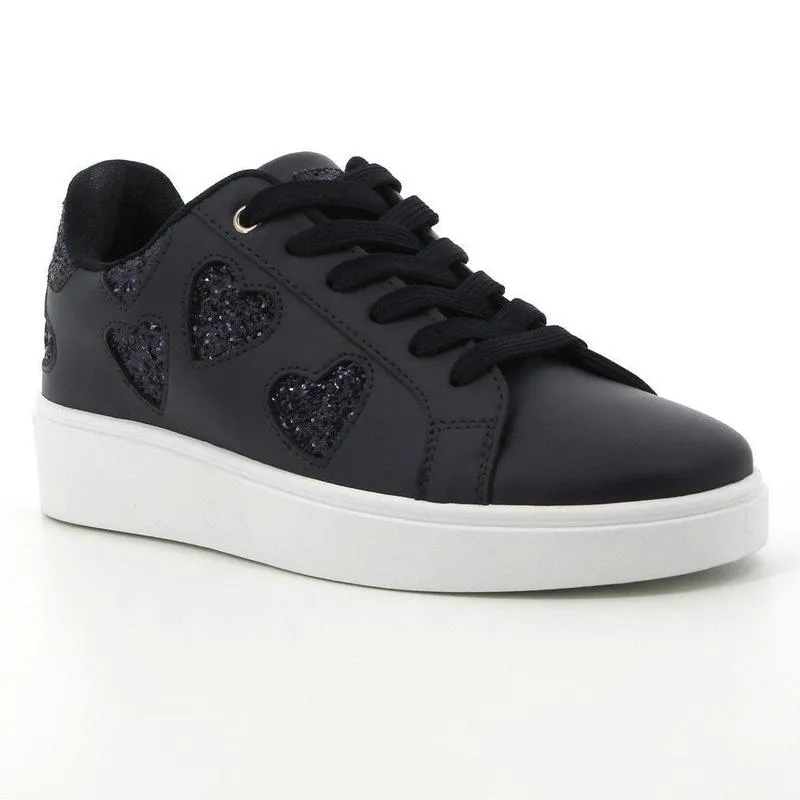 Pierre Cardin Godiva Lace Sneaker With Hearts - Navy Responsive Ride Experience