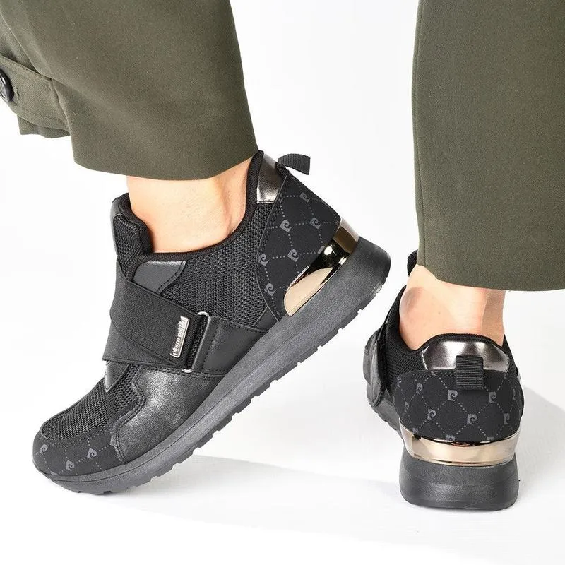 Rollbar Stability Controls Fashionable Style Pierre Cardin Melanie 2 Elasticated Sneaker - Black