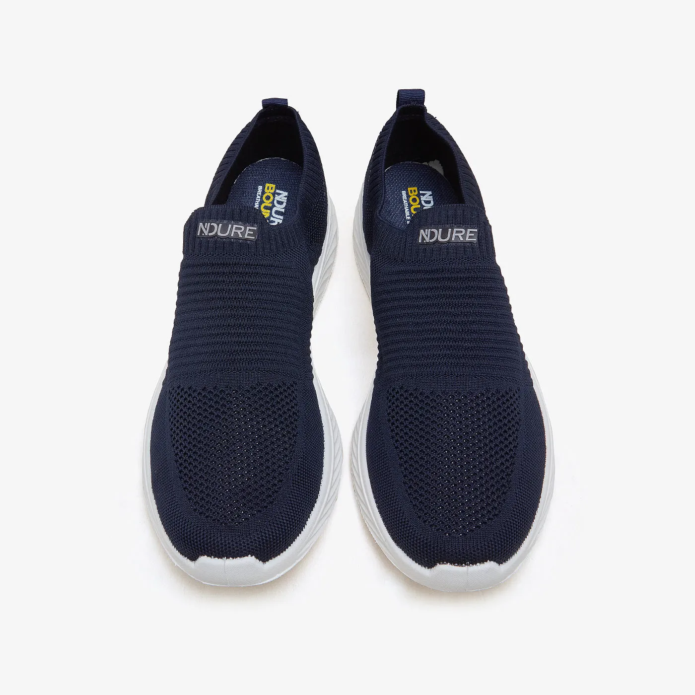 Men's Contrast Sole Sneakers Snug Heel Lock Fit Energy Returning Midsole