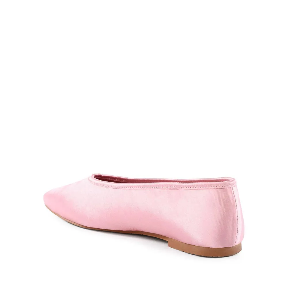 Tear Resistant Knit Georgette Flat - Blush