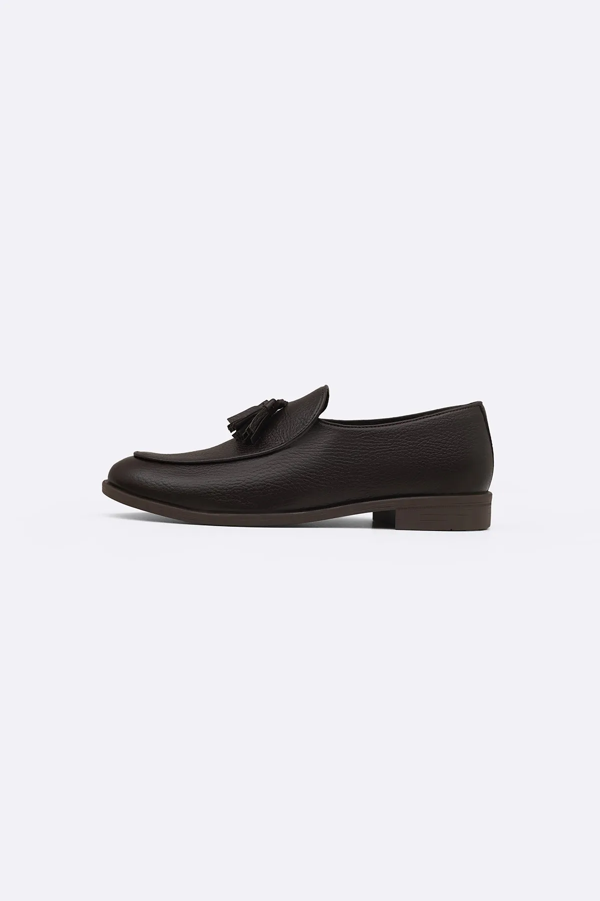 windy - day shoes GRAINED LEATHER TASSEL LOAFERS