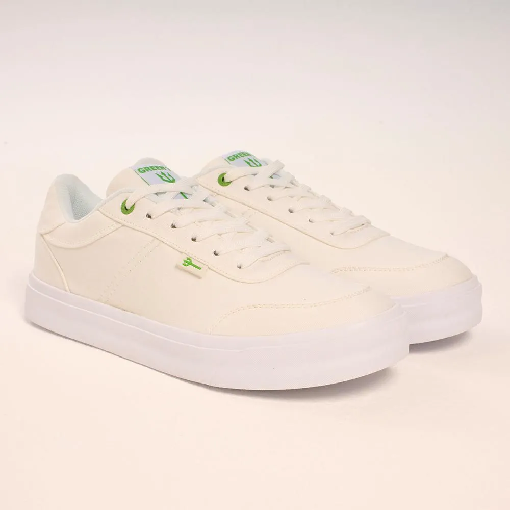 Green T Coastal Cruiser Sneaker - Natural White Simple Aesthetic