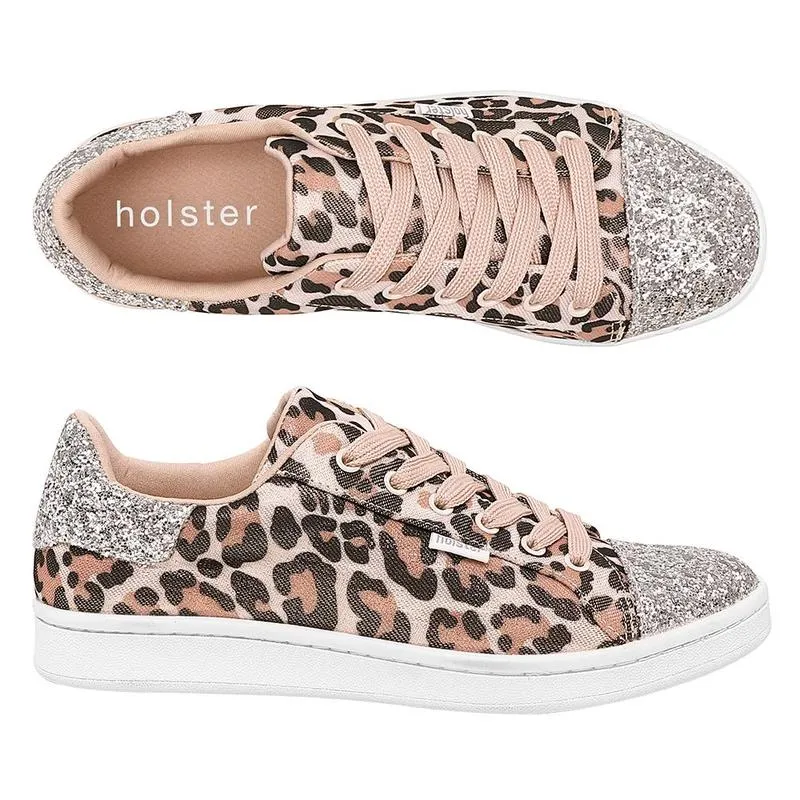 Fashion Casual Flexible Ride Holster Stardust Sneaker - Leopard