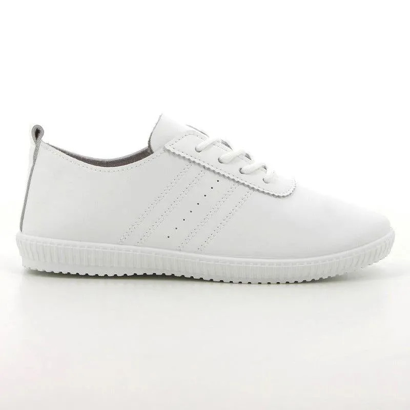 Soft Style By Hush Puppies jesiah Sneaker - White hook and loop closure
