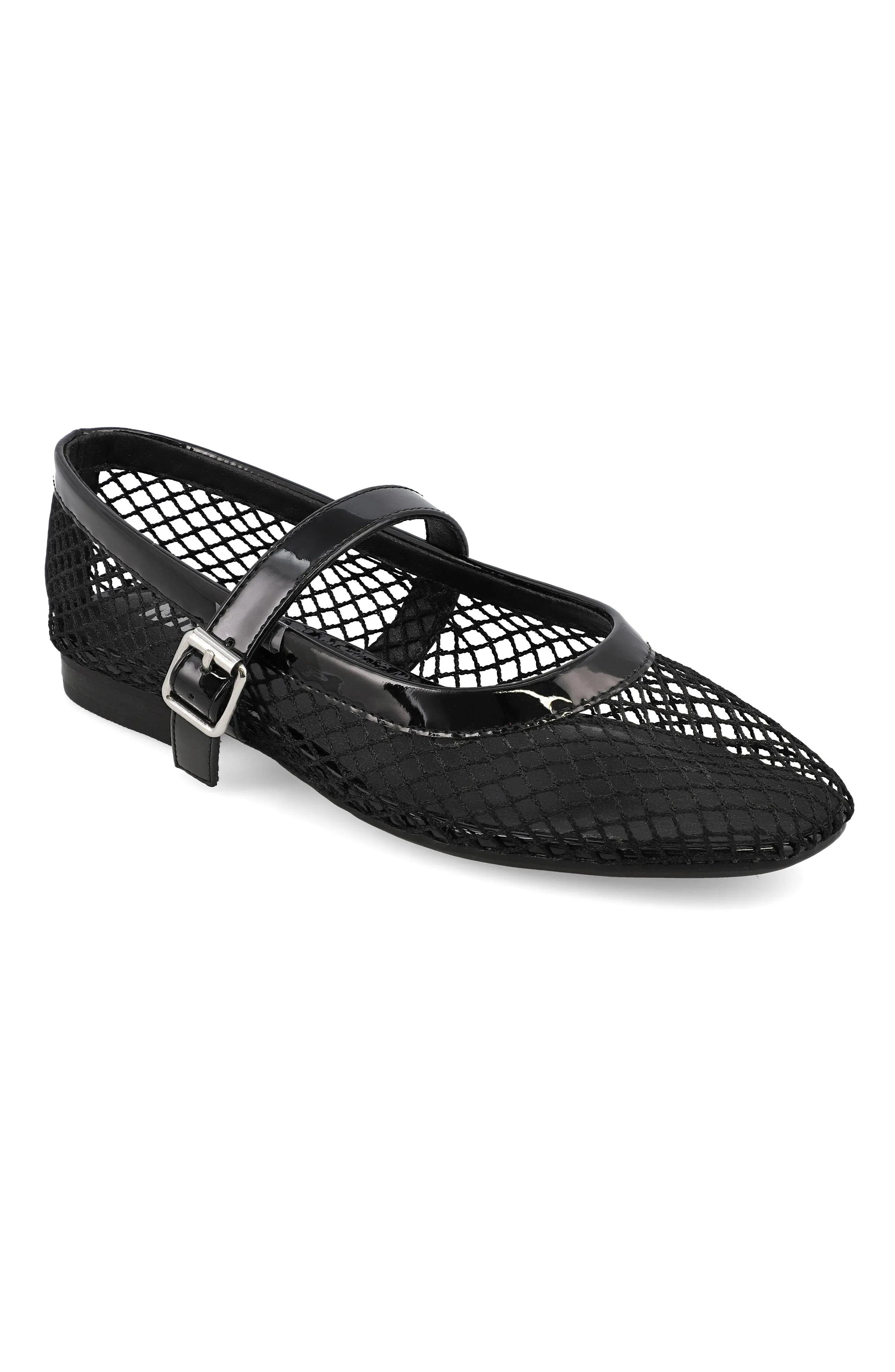 sincere Padded Rayza Flat - Black Mesh