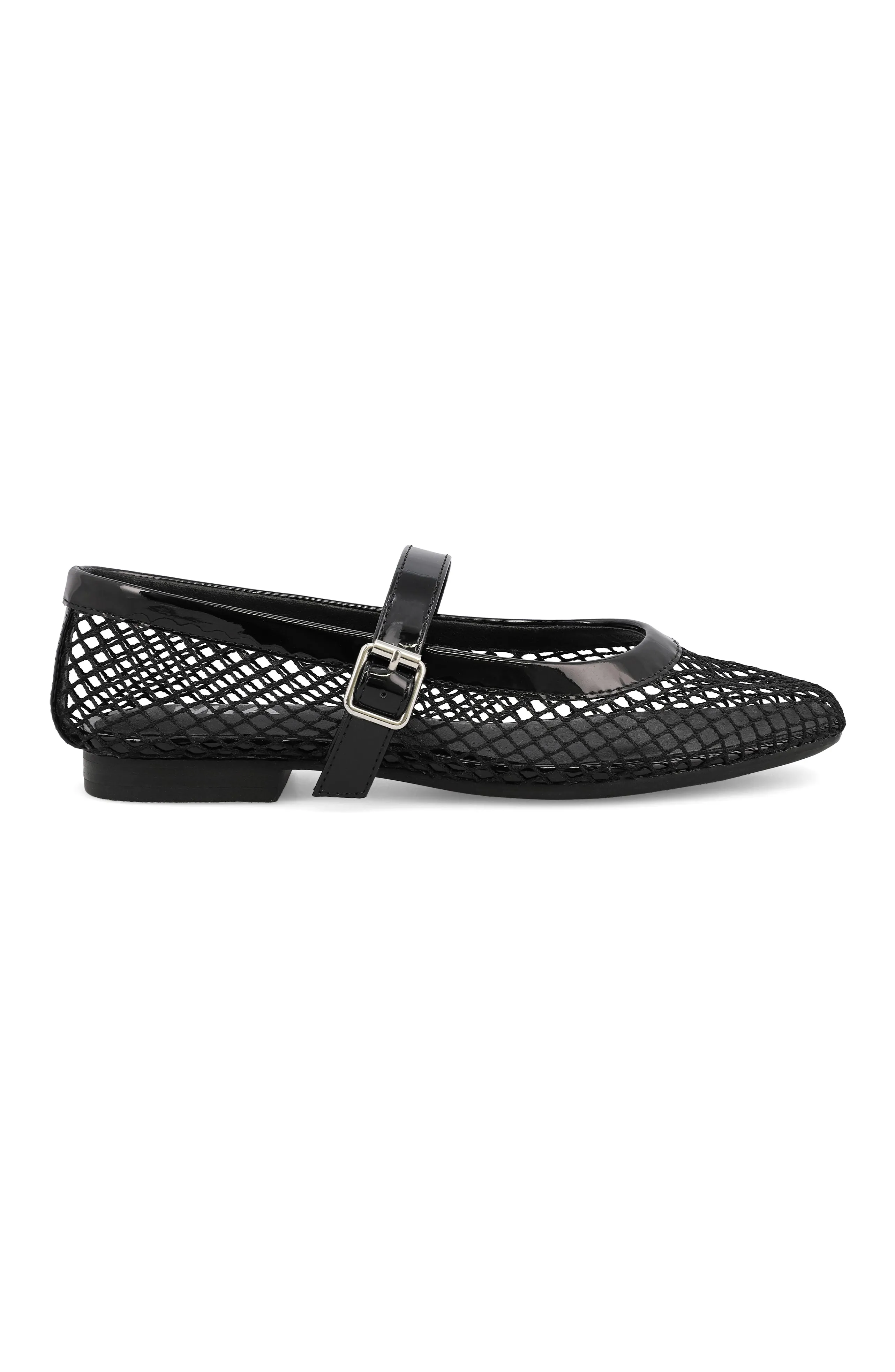 Rayza Flat - Black Mesh Wide Stance Platform