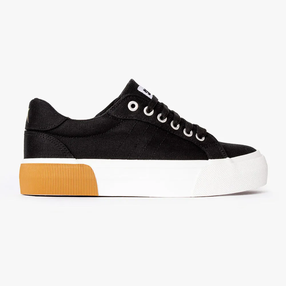 Vibrant fit Soviet Ladies Taurus Lace Up Sneaker - Black