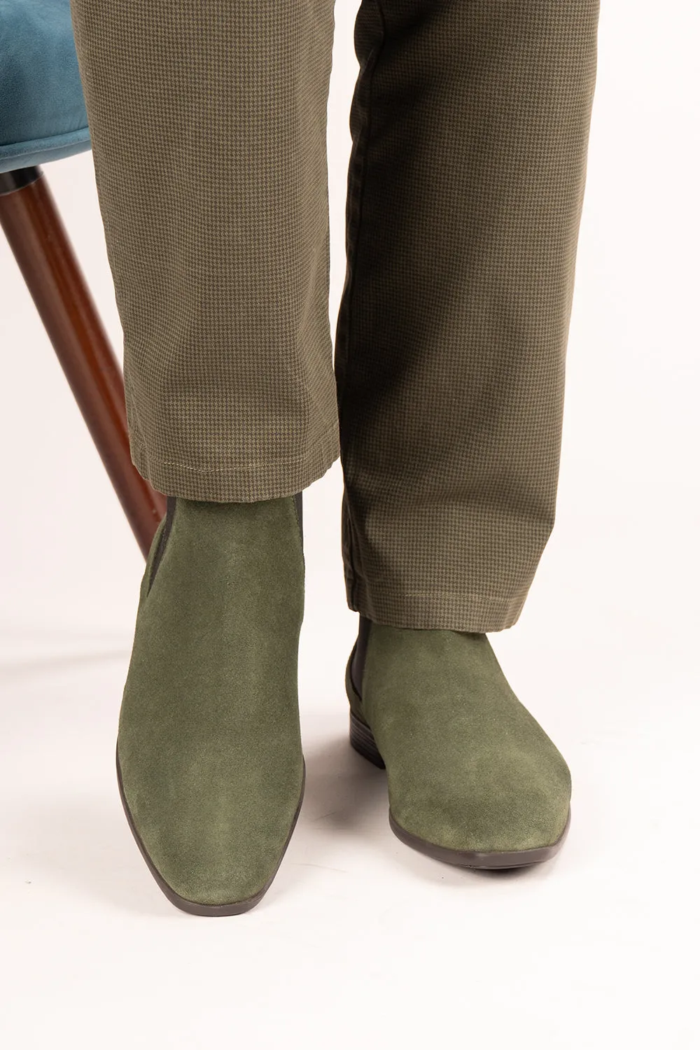 Cold Weather Darwin Green Suede