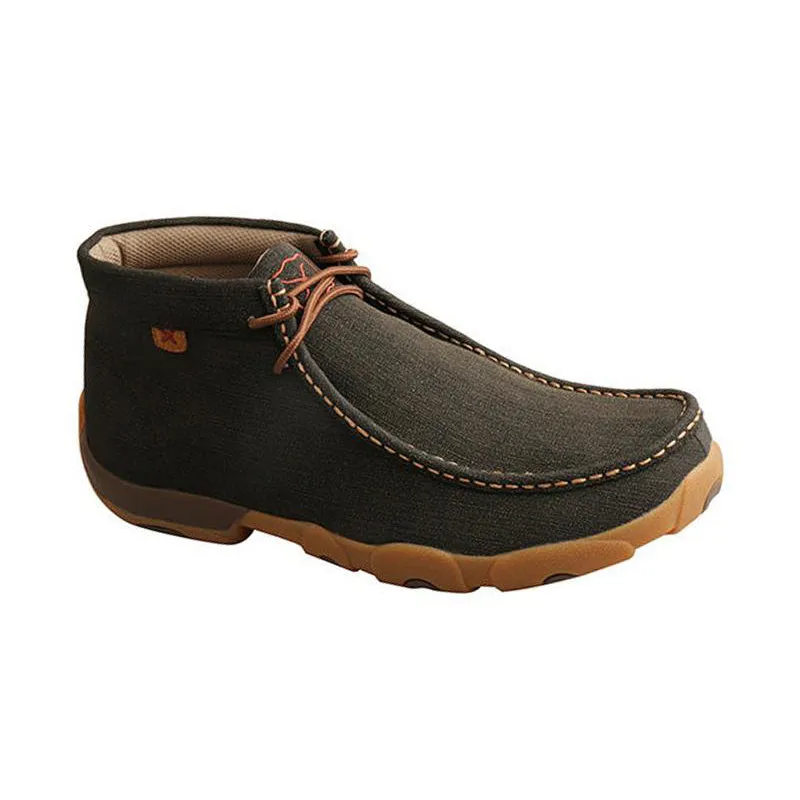 heel cup Men's Chukka Driving Moc Charcoal