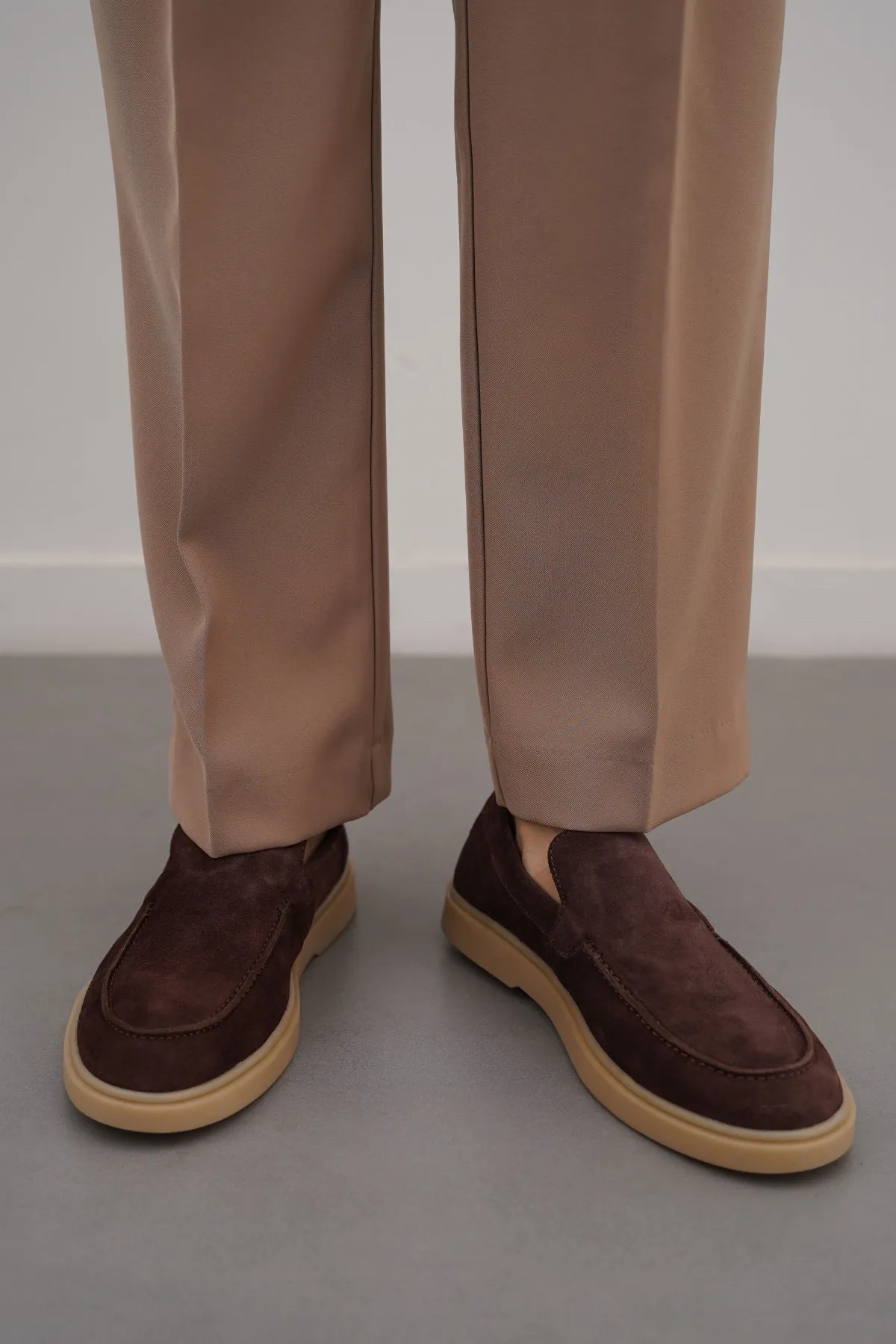 studded Moisture Wicking Lining SUEDE LEATHER LOAFERS