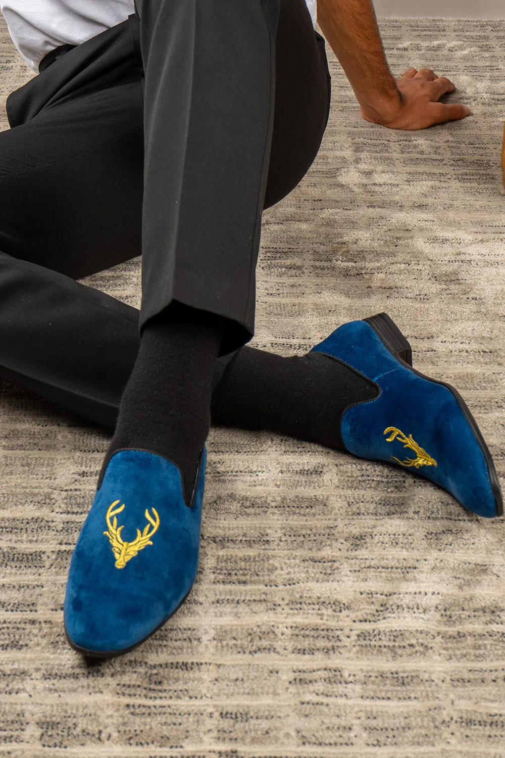 Stag Navy Comfortable Heel Step Lightly