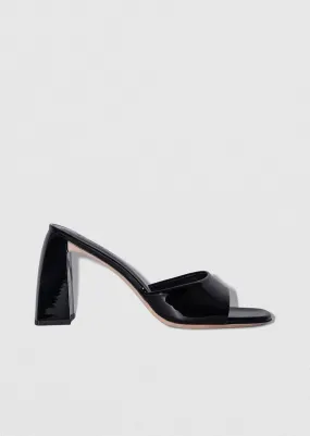 Nubuck Michele Black Patent Leather