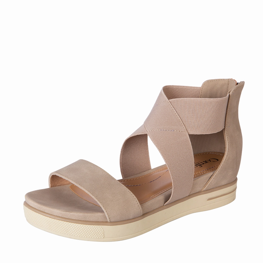 Excellent Abrasion Resistant Toe Payless Comfort Plus by Predictions Women's Ricki Wedge Sandal