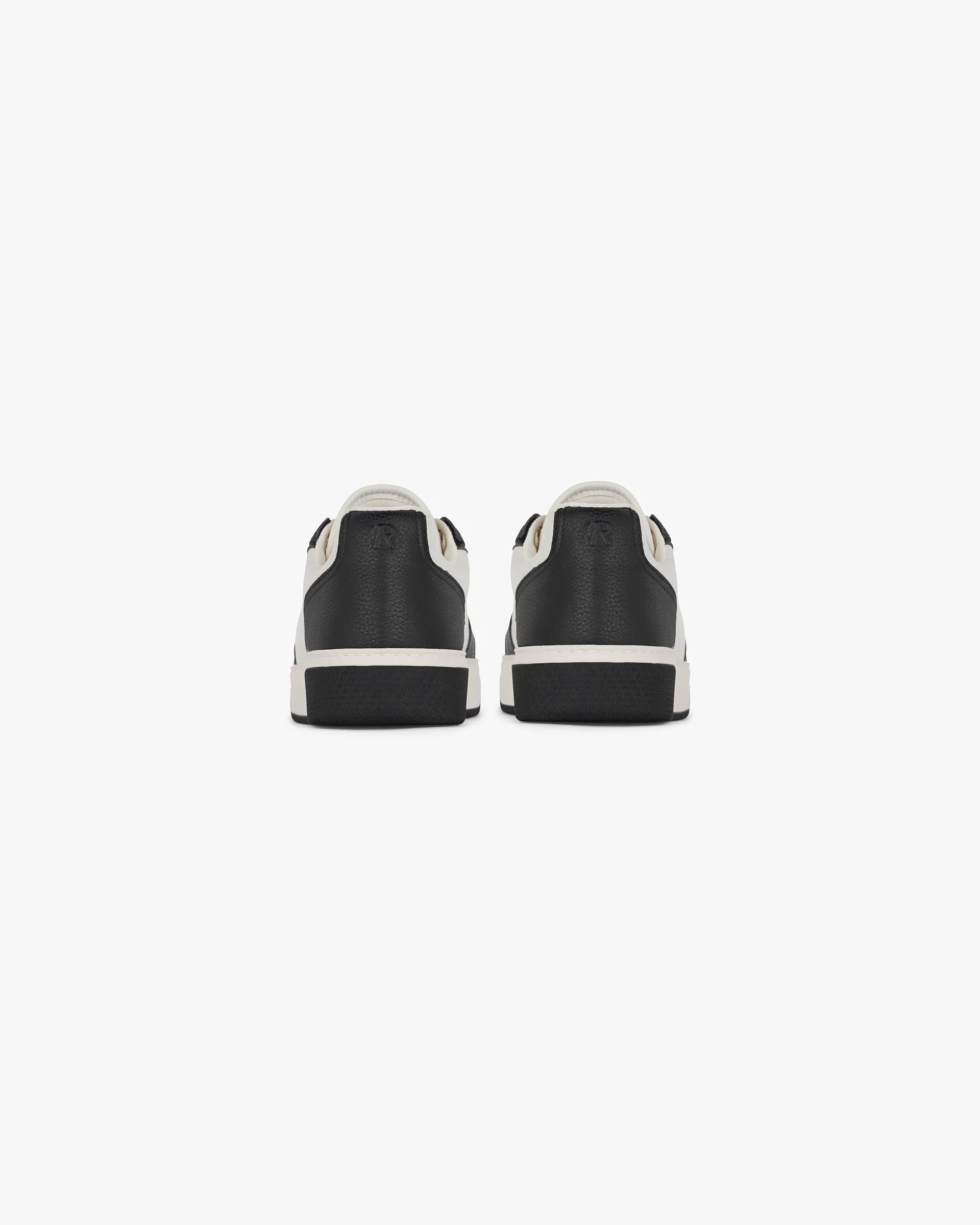 Initial Sneaker - Leather - Black Vintage White slip - on style