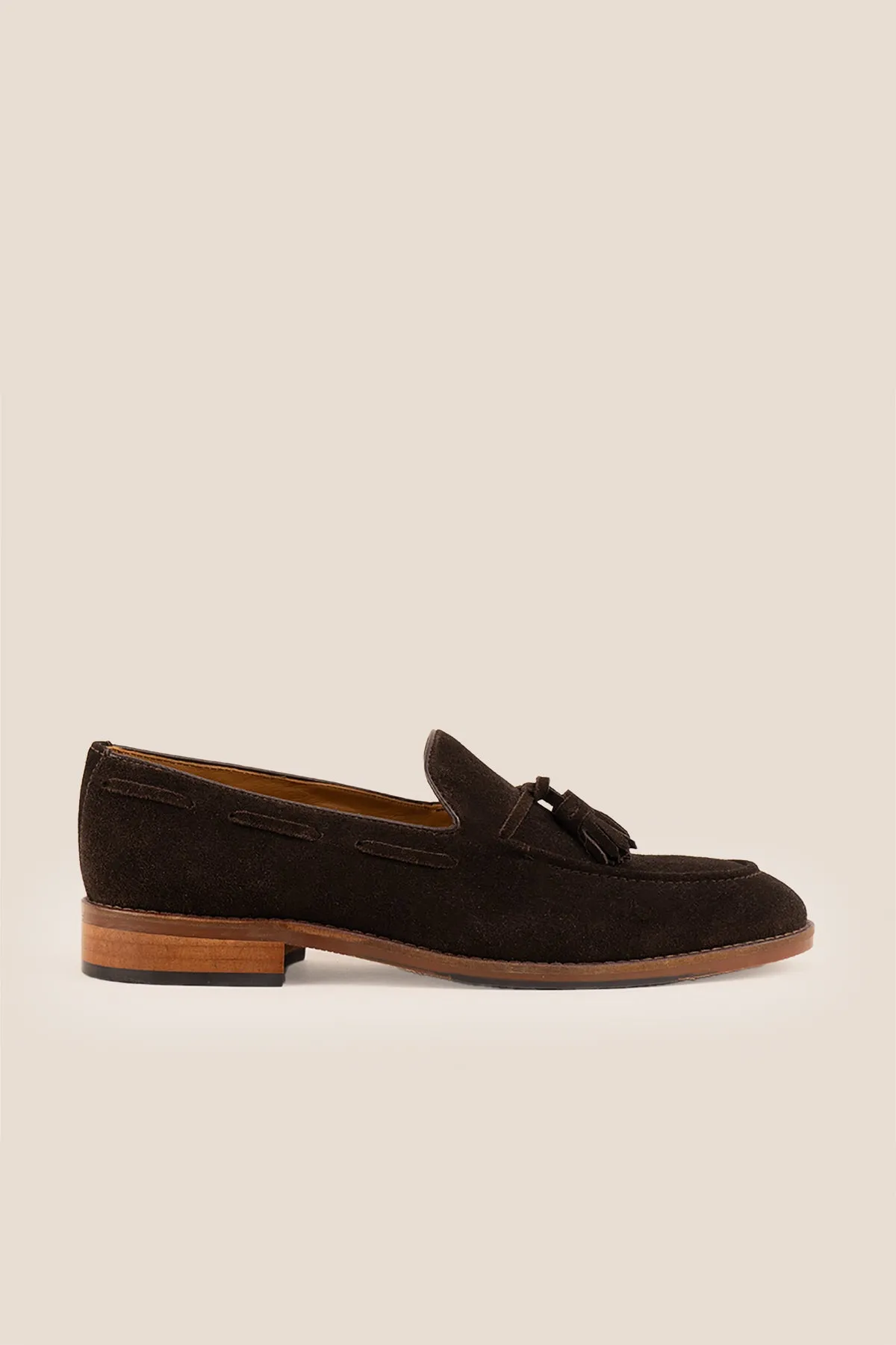 Slip-On Convenience Air Cushion Issac Brown Suede