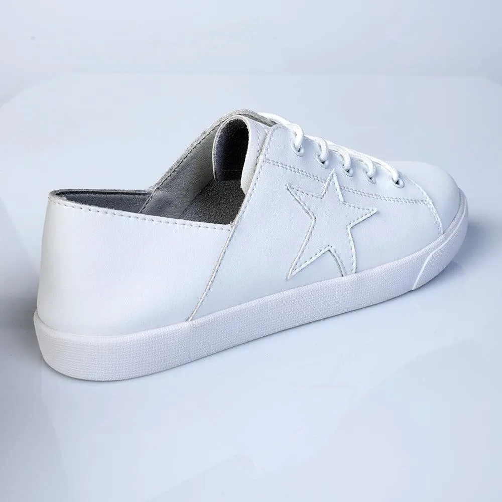 Julz Vicki Leather Sneaker - White Body Alignment