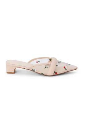 Classy flair All-purpose sole Kellan Heels - Nude Floral