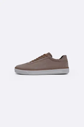 Round - toe Impact Diffusion LACE-UP LEATHER SNEAKERS