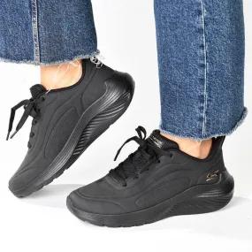 Skechers Bobs Squad Waves Sports Sneaker - Black Park Ready Structured Edge