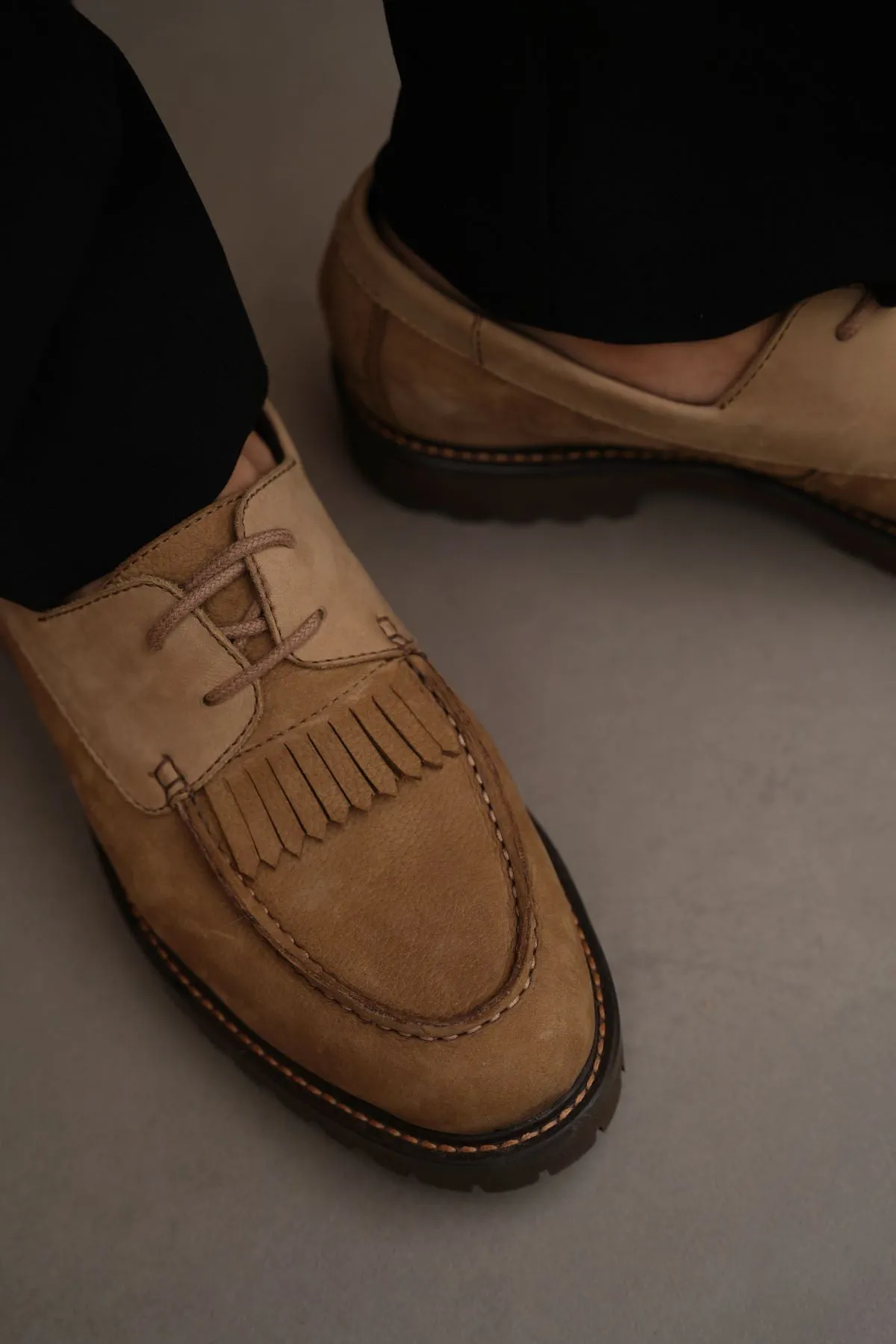 Aramid Fiber Reinforcement Dependable LEATHER MOC-TOE SHOES