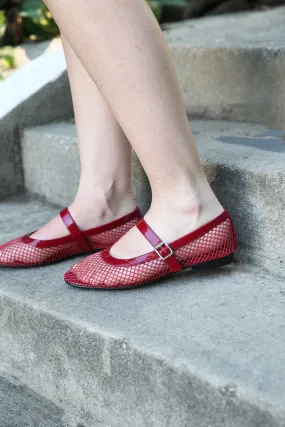 Rayza Flat - Red Mesh Breathable piece Thermoregulating Fabric